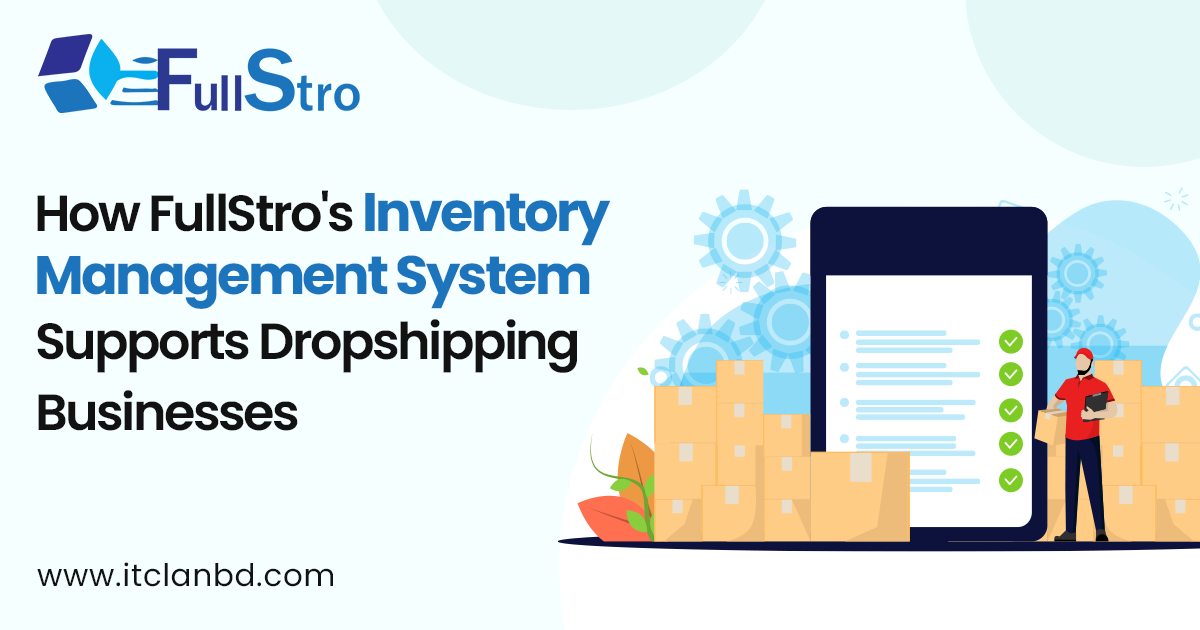 Entrepreneur managing multi-channel dropshipping operations using FullStro inventory management system